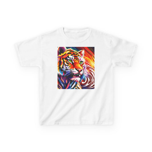 Kids Heavy Cotton™ Tee (Tiger Colorful)