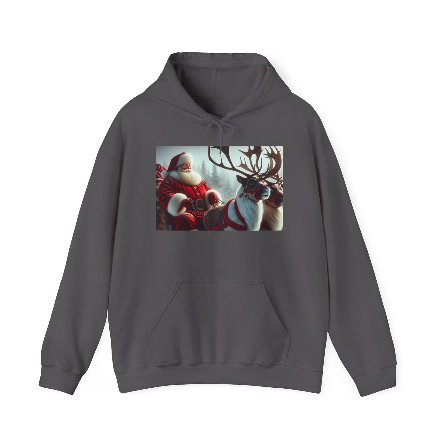 Unisex Heavy Blend™ Hooded Sweatshirt (Santa/Reindeer)