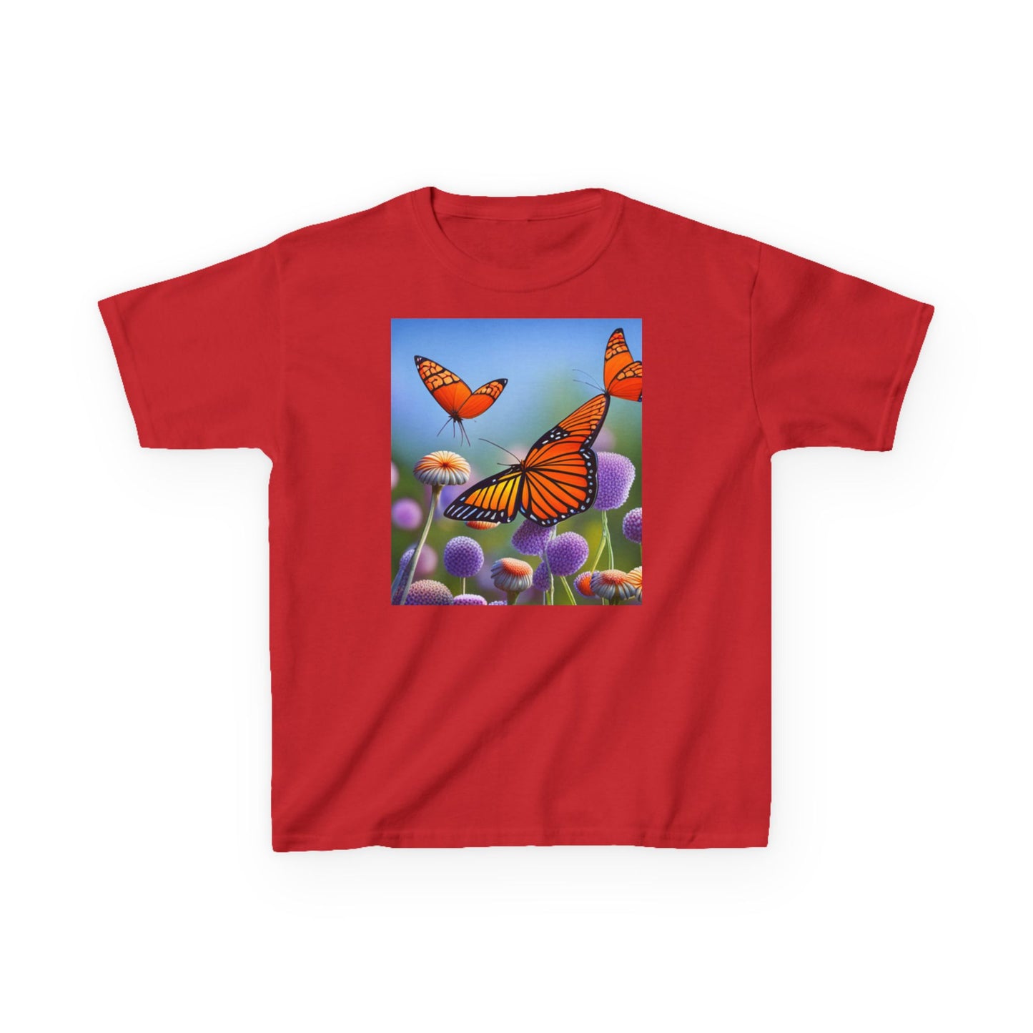 Kids Heavy Cotton™ Tee (Monarch Butterfly)