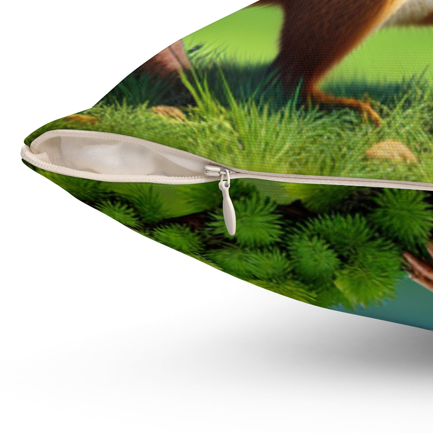 Spun Polyester Square Pillow (Squirrel)