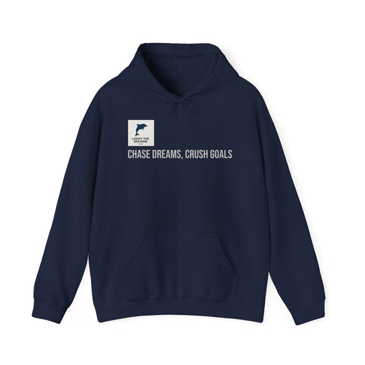 Chase Dreams Hoodie - Motivational Sweatshirt for Goal Getters, Unisex Casual Wear, Perfect for Gift Giving, Cozy Layering