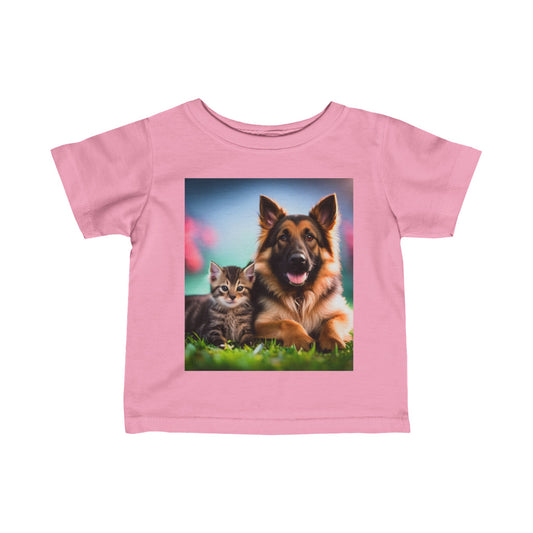 Infant Fine Jersey Tee (German Shephard)