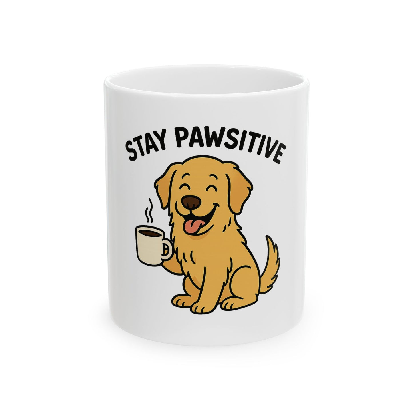 Stay Pawsitive Dog Mug🐶☕