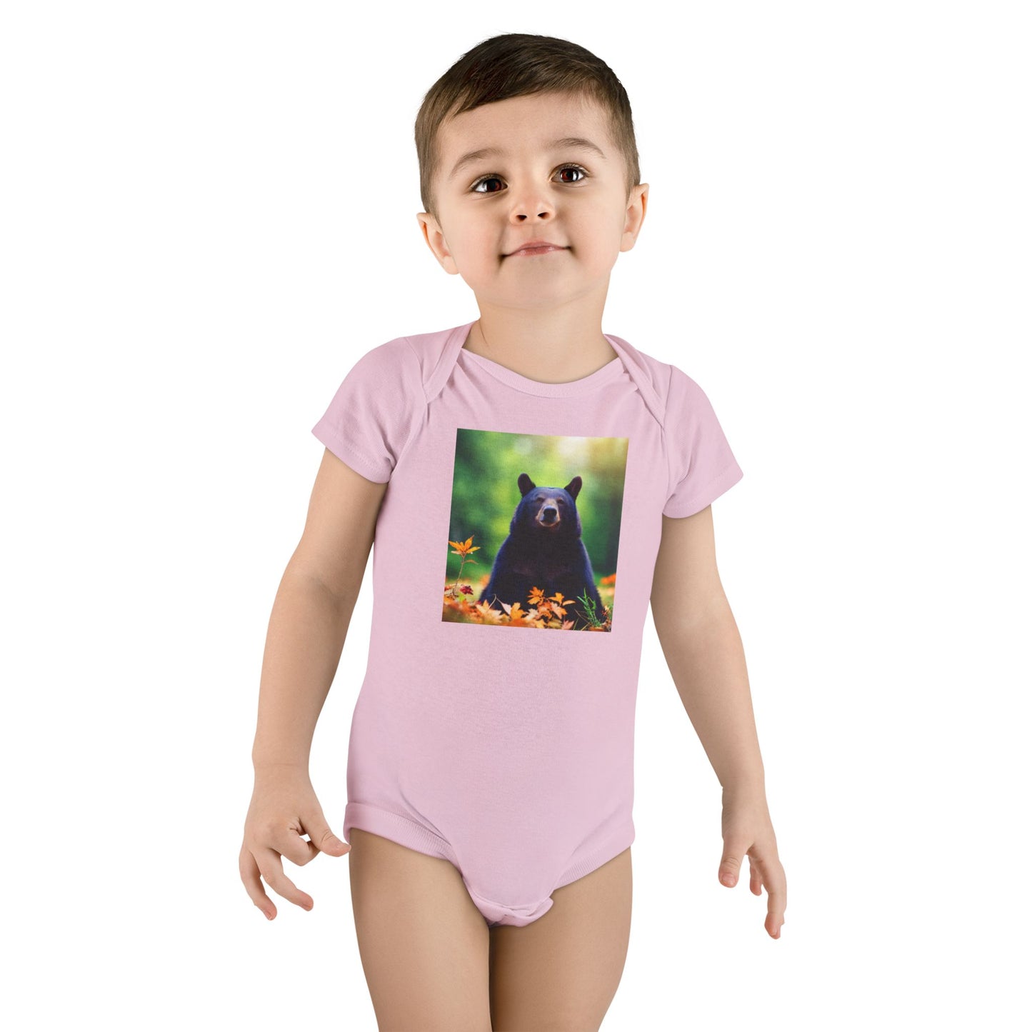 Baby Short Sleeve Onesie® (Black Bear)