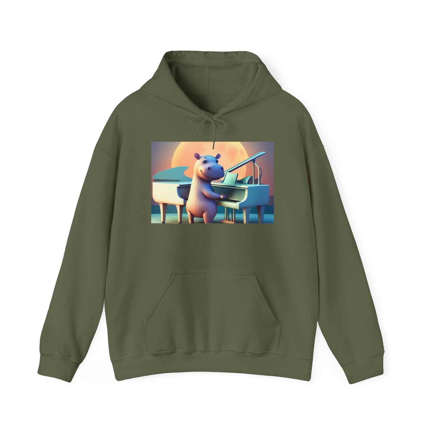 Unisex Heavy Blend™ Hooded Sweatshirt (Hippo)