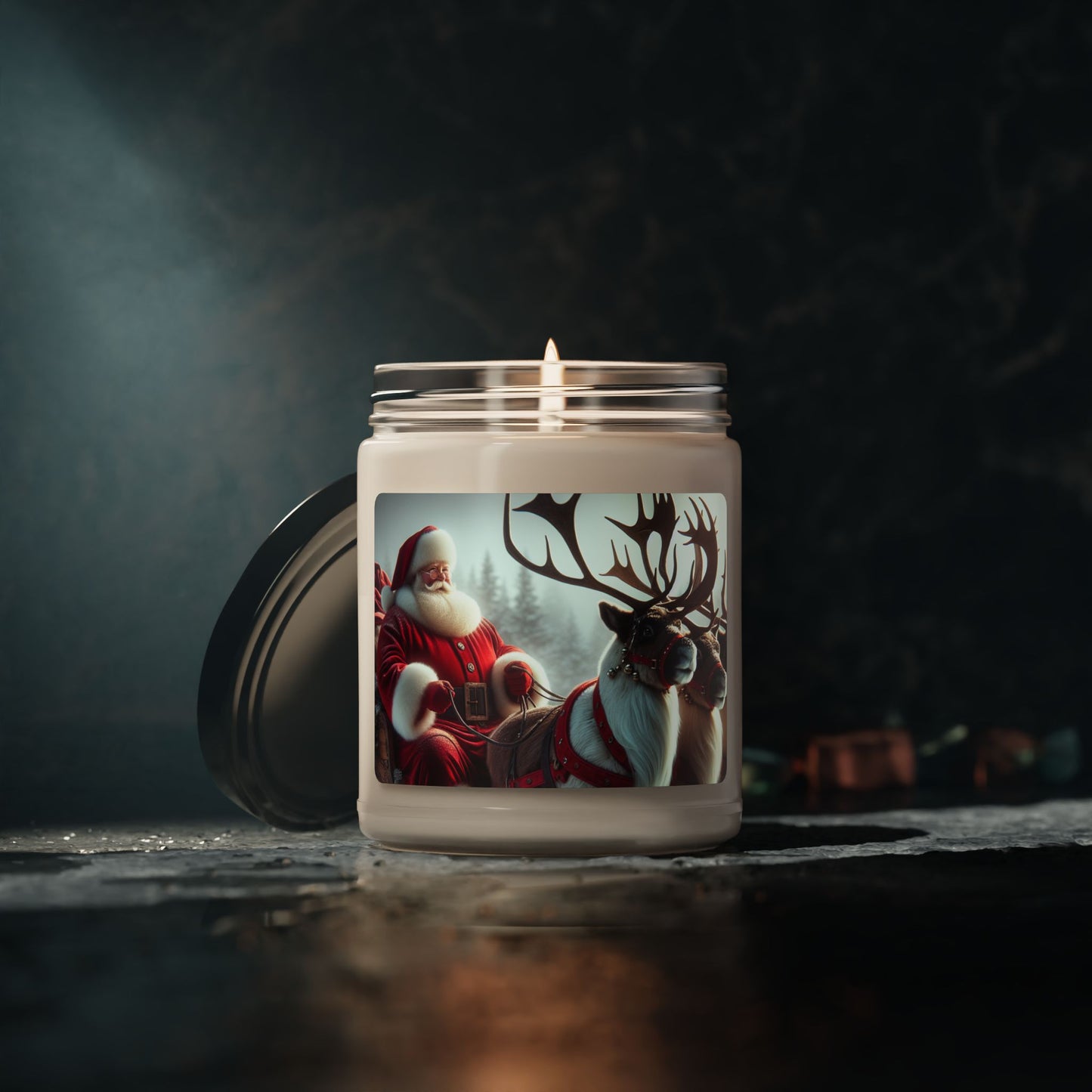 Scented Santa Soy Candle, 9oz