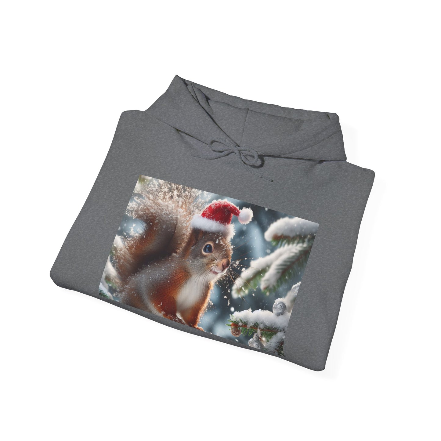 Unisex Heavy Blend™ Hooded Sweatshirt (Santa Squirrel)