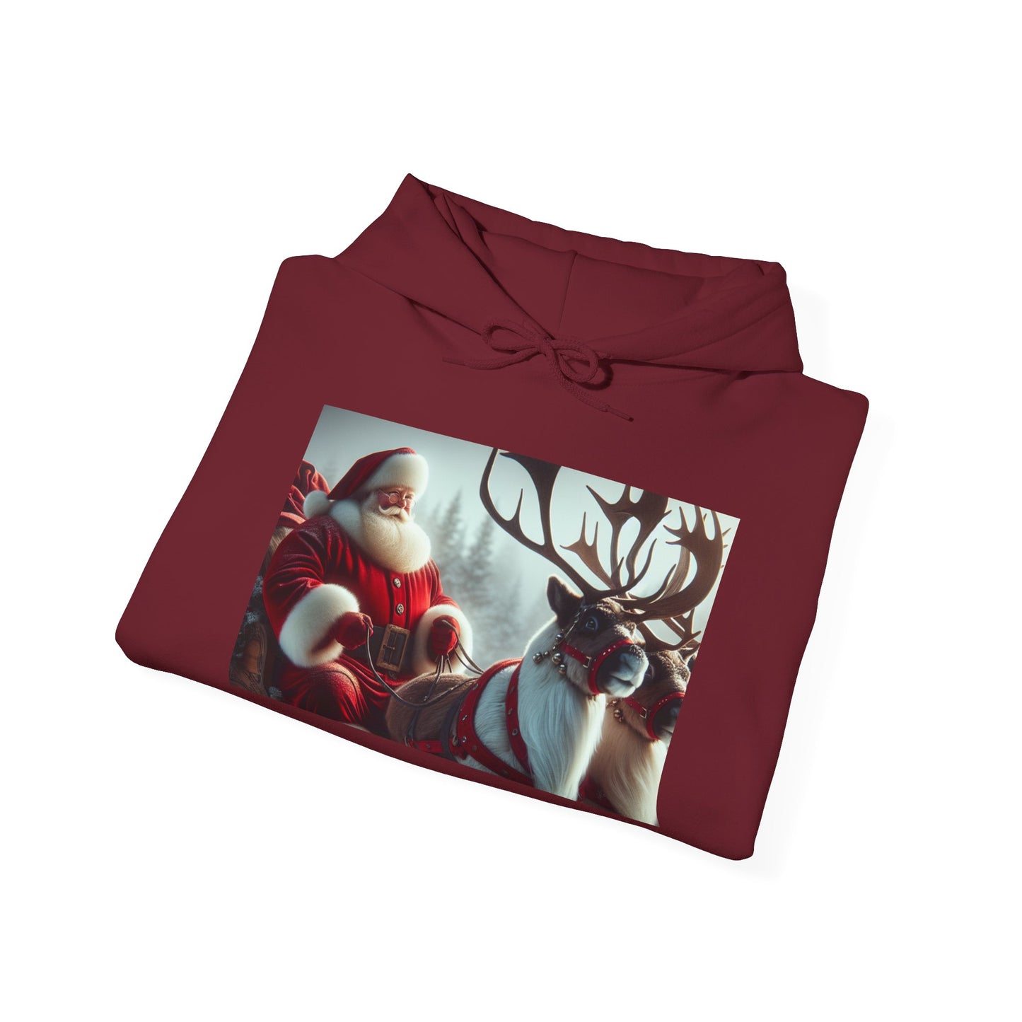 Unisex Heavy Blend™ Hooded Sweatshirt (Santa/Reindeer)