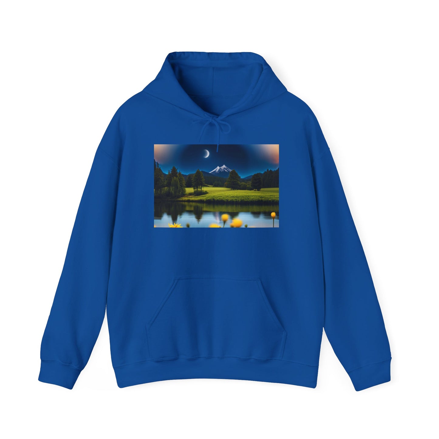 Unisex Heavy Blend™ Hooded Sweatshirt (Moon and Stars)