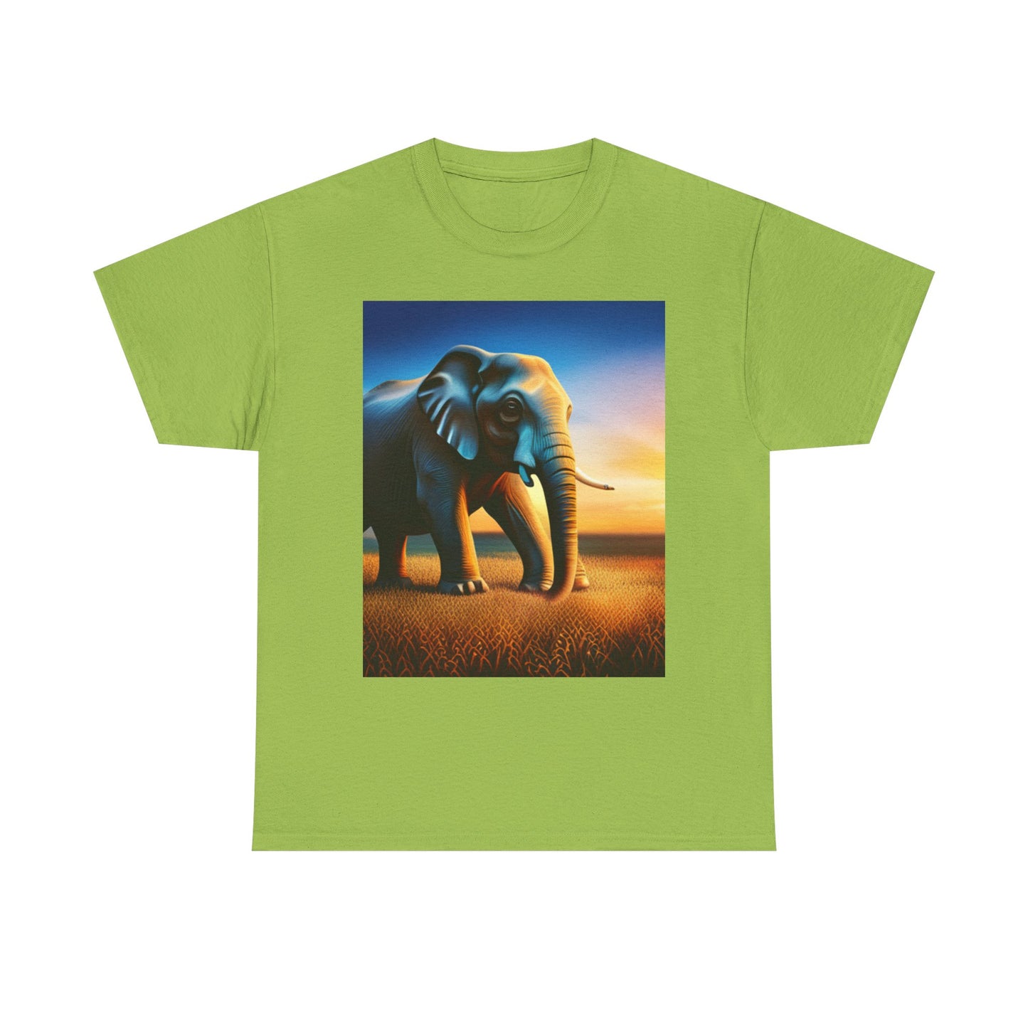 Unisex Heavy Cotton Tee (Elephant)