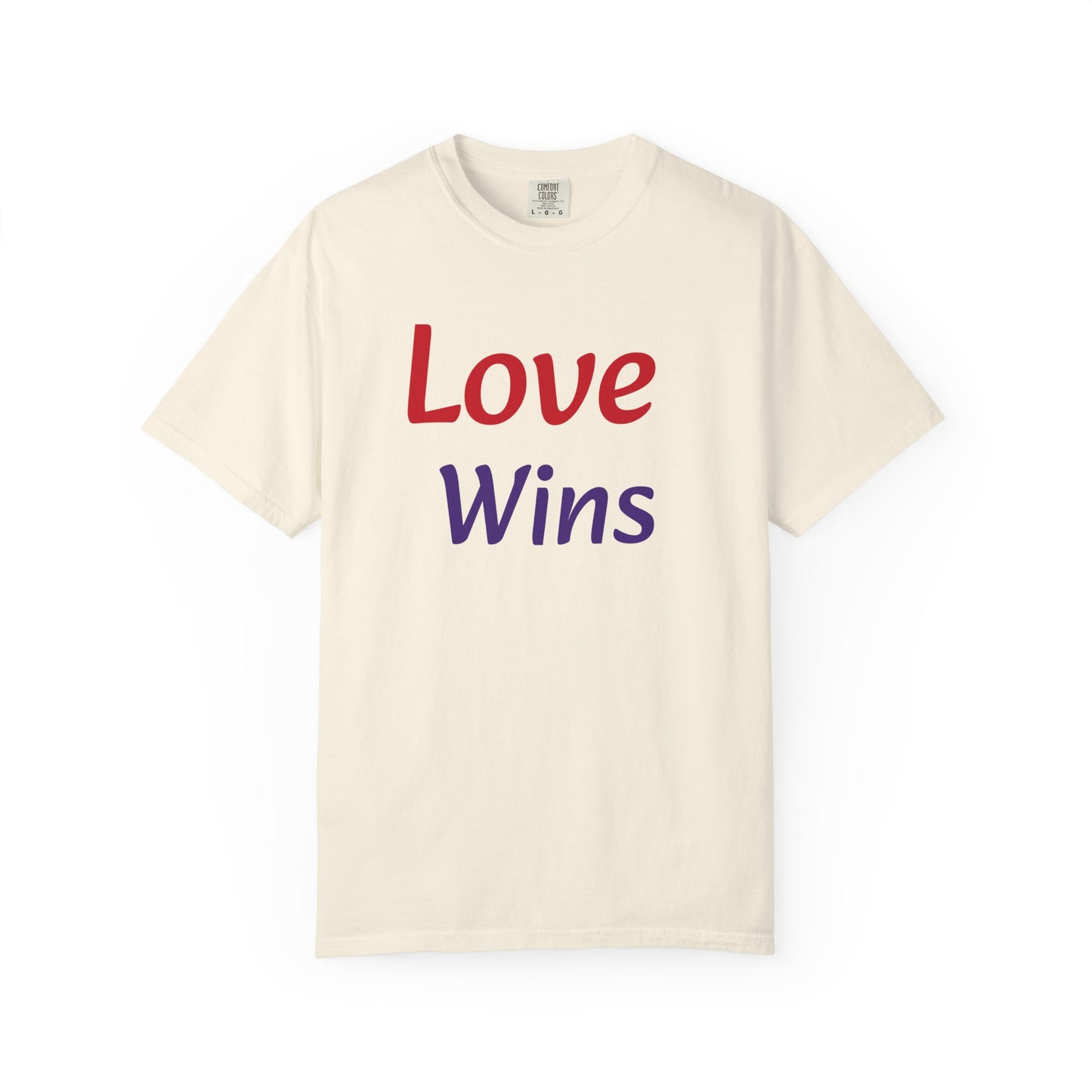Unisex Garment-Dyed T-shirt (Love Wins)