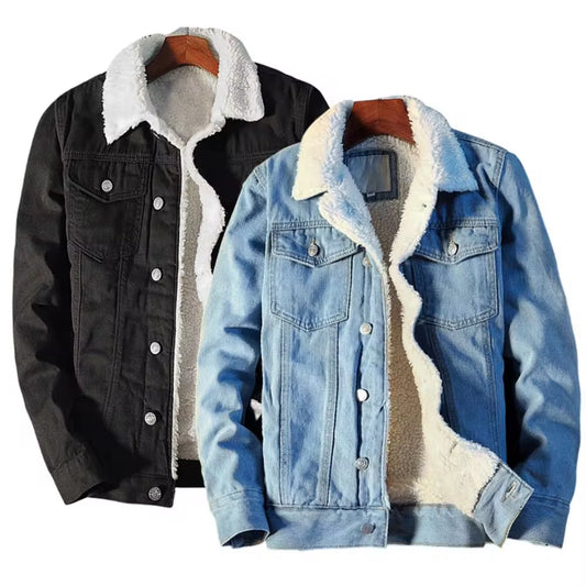 FrostForge™ Men’s Fleece-Lined Denim Jacket