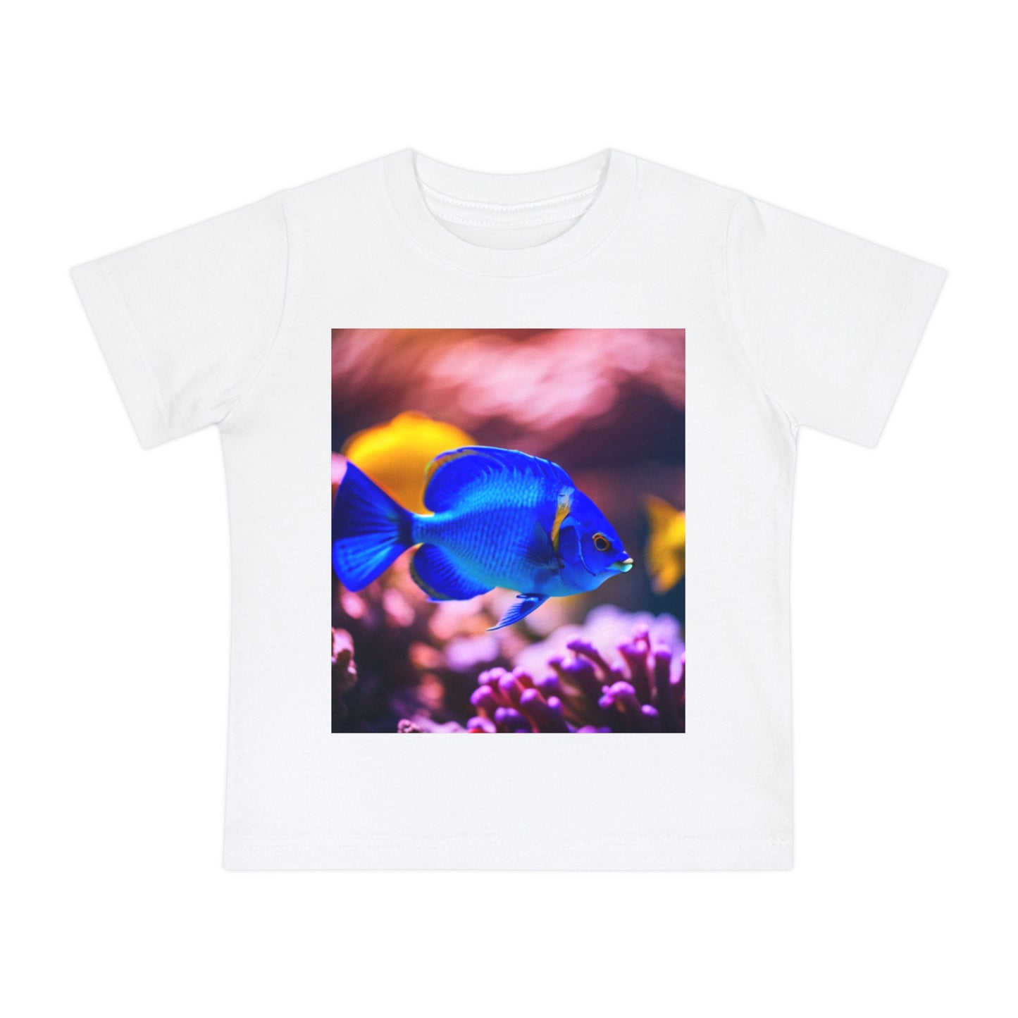 Baby Short Sleeve T-Shirt (Blue Fish)