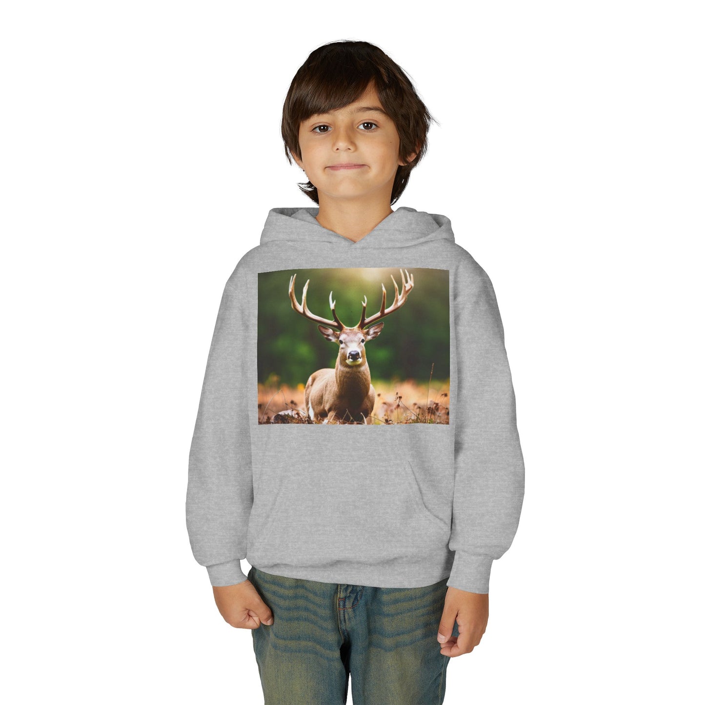 Youth Heavy Blend Hooded Sweatshirt (Deer)