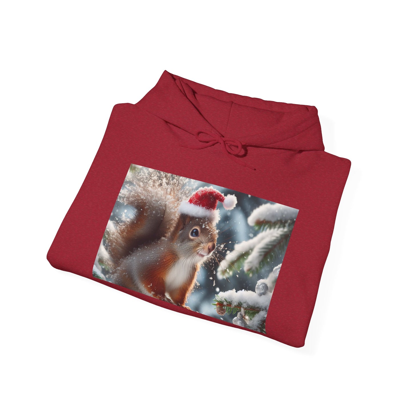Unisex Heavy Blend™ Hooded Sweatshirt (Santa Squirrel)
