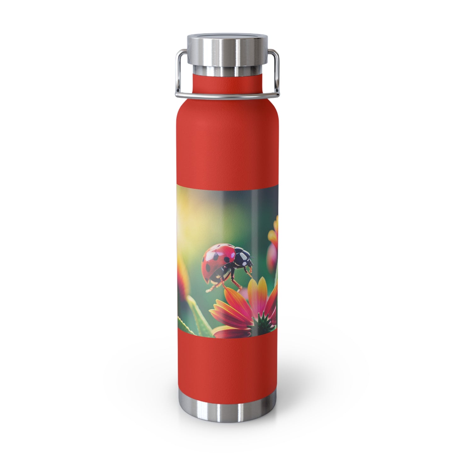 Copper Vacuum Insulated Bottle, 22oz (Lady Bug)