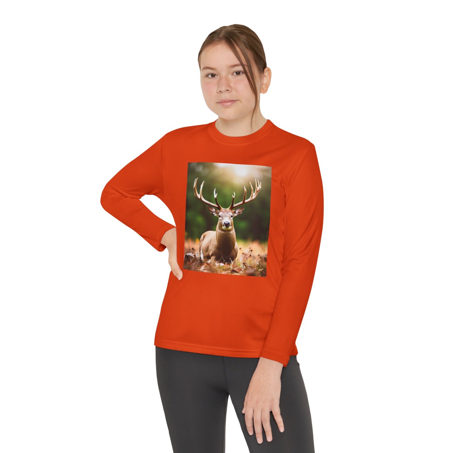 Youth Long Sleeve Competitor Tee (Deer)