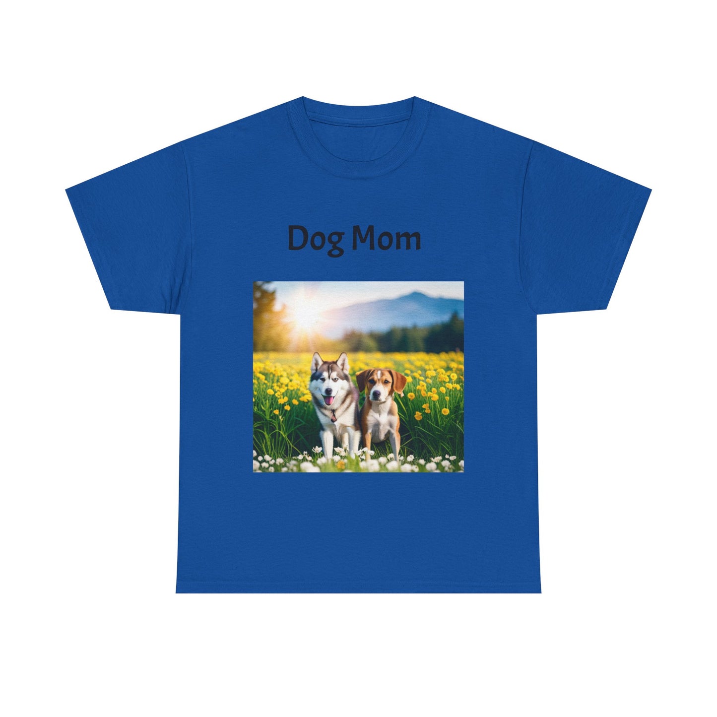 Unisex Heavy Cotton Tee (Dog Mom)