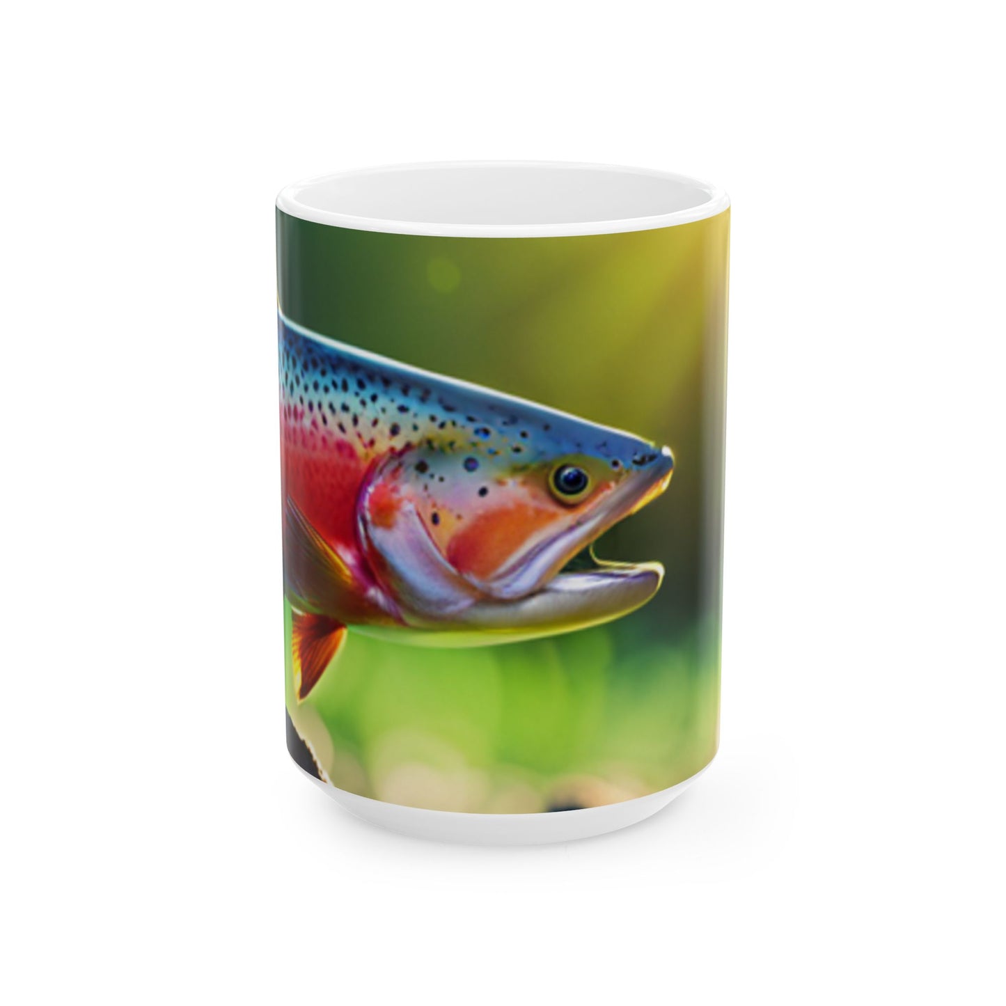 Ceramic Mug, (11oz, 15oz) (Trout)