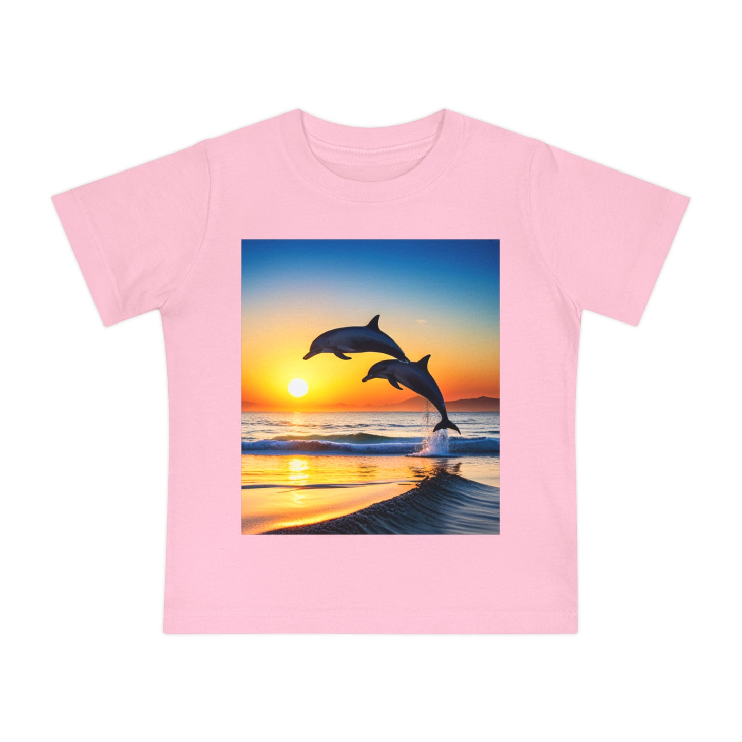 Baby Short Sleeve T-Shirt (Dolphins)