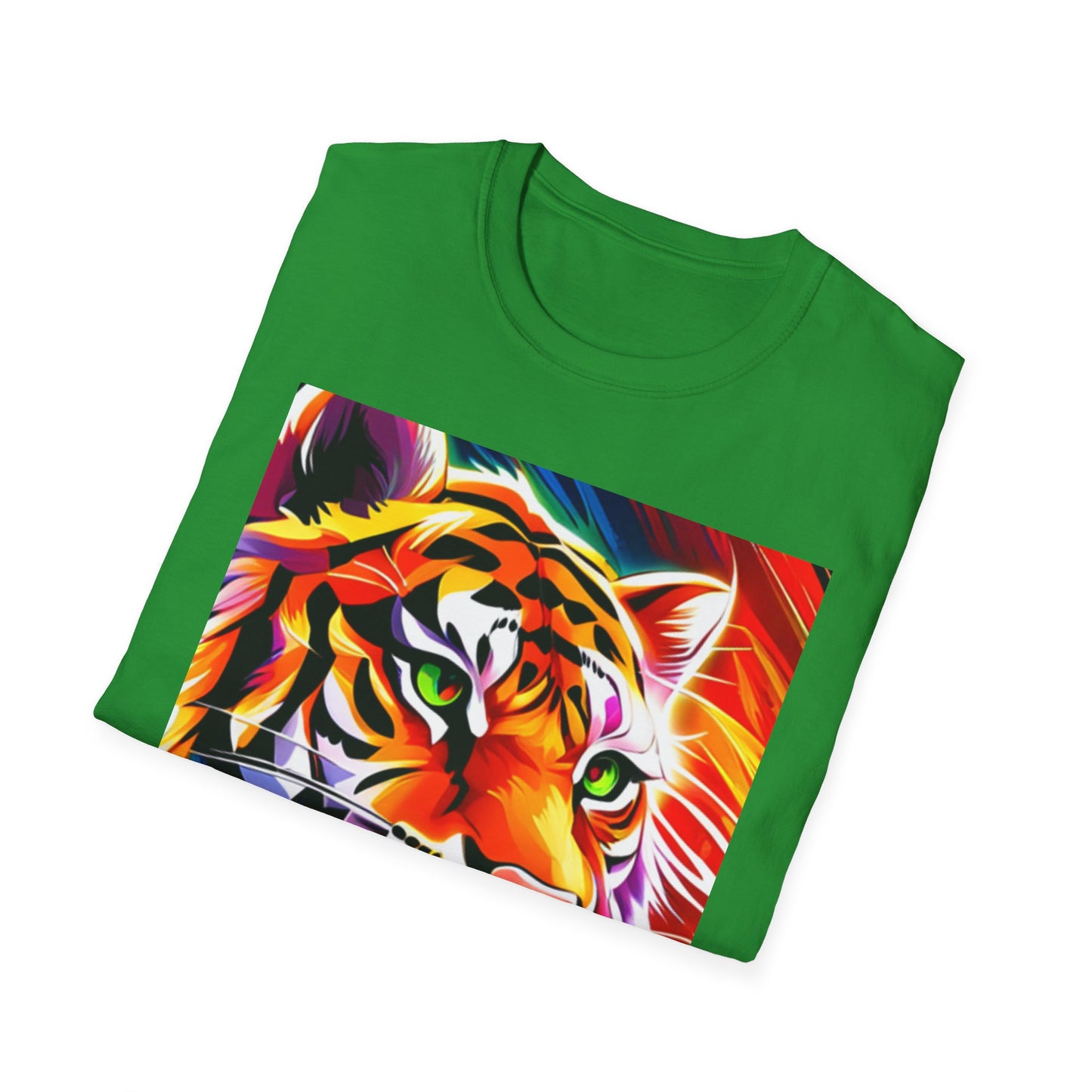Unisex Softstyle T-Shirt (Tiger Colorful)