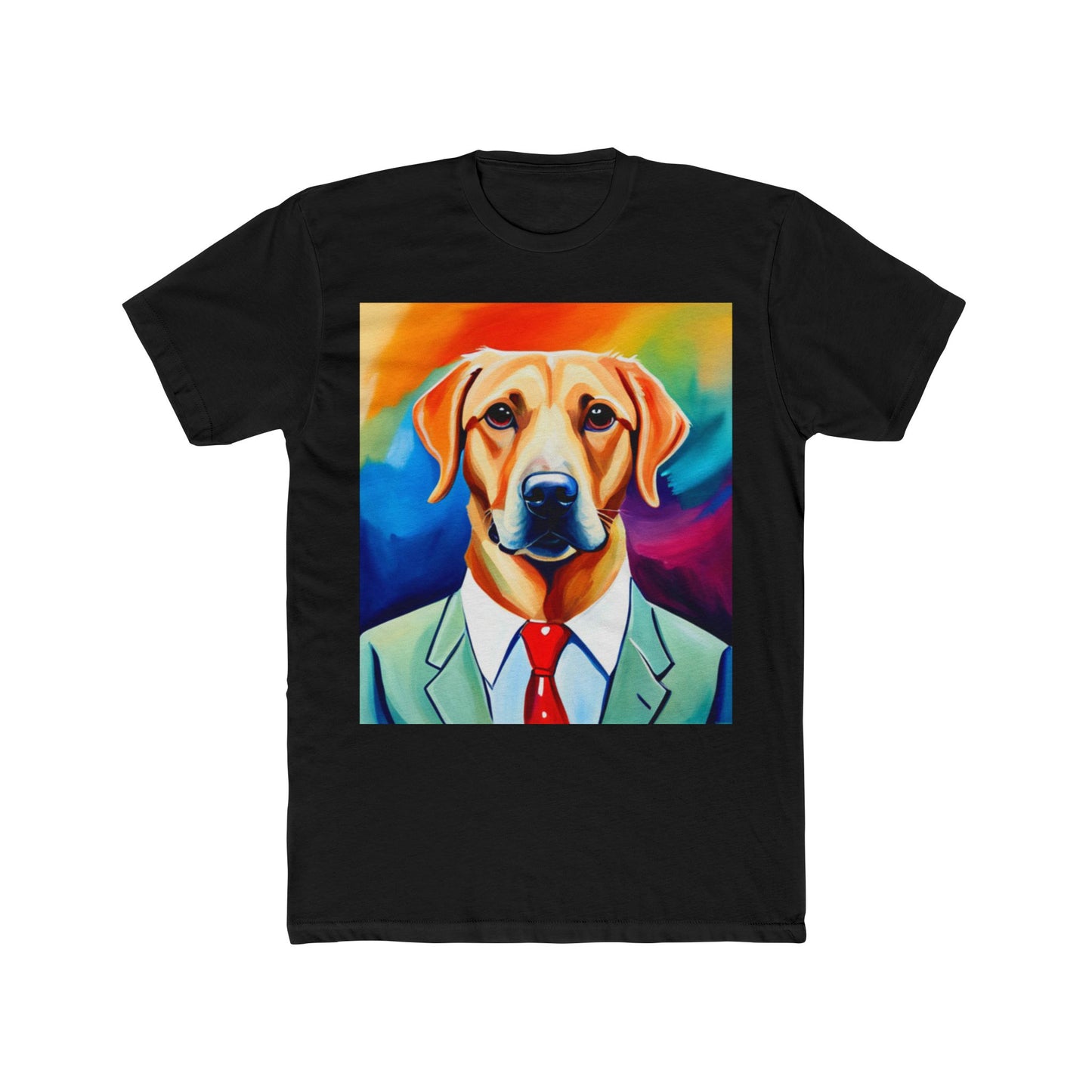 Unisex Cotton Crew Tee (Art Dog)