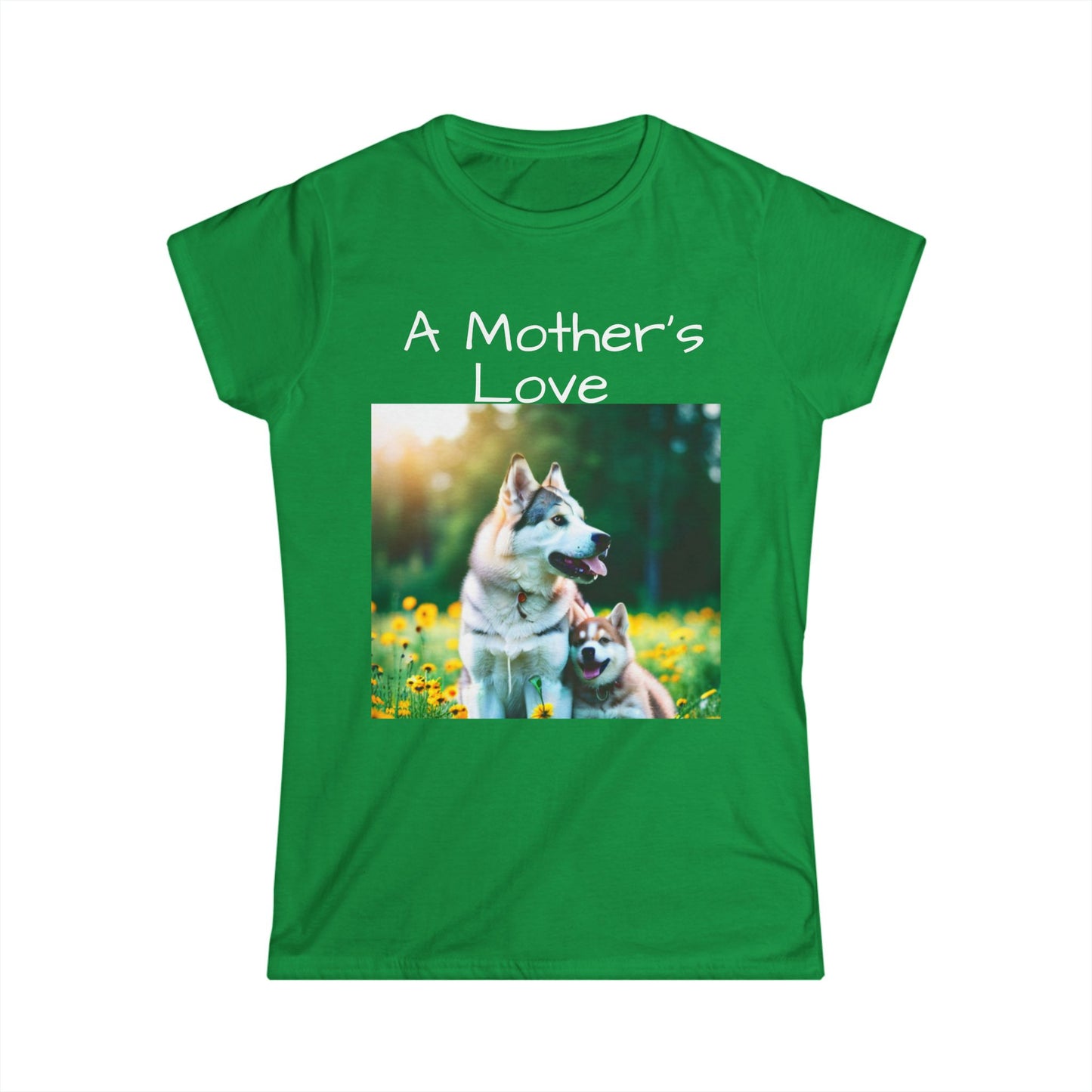 Women's Softstyle Tee (Mother Dog/pup)