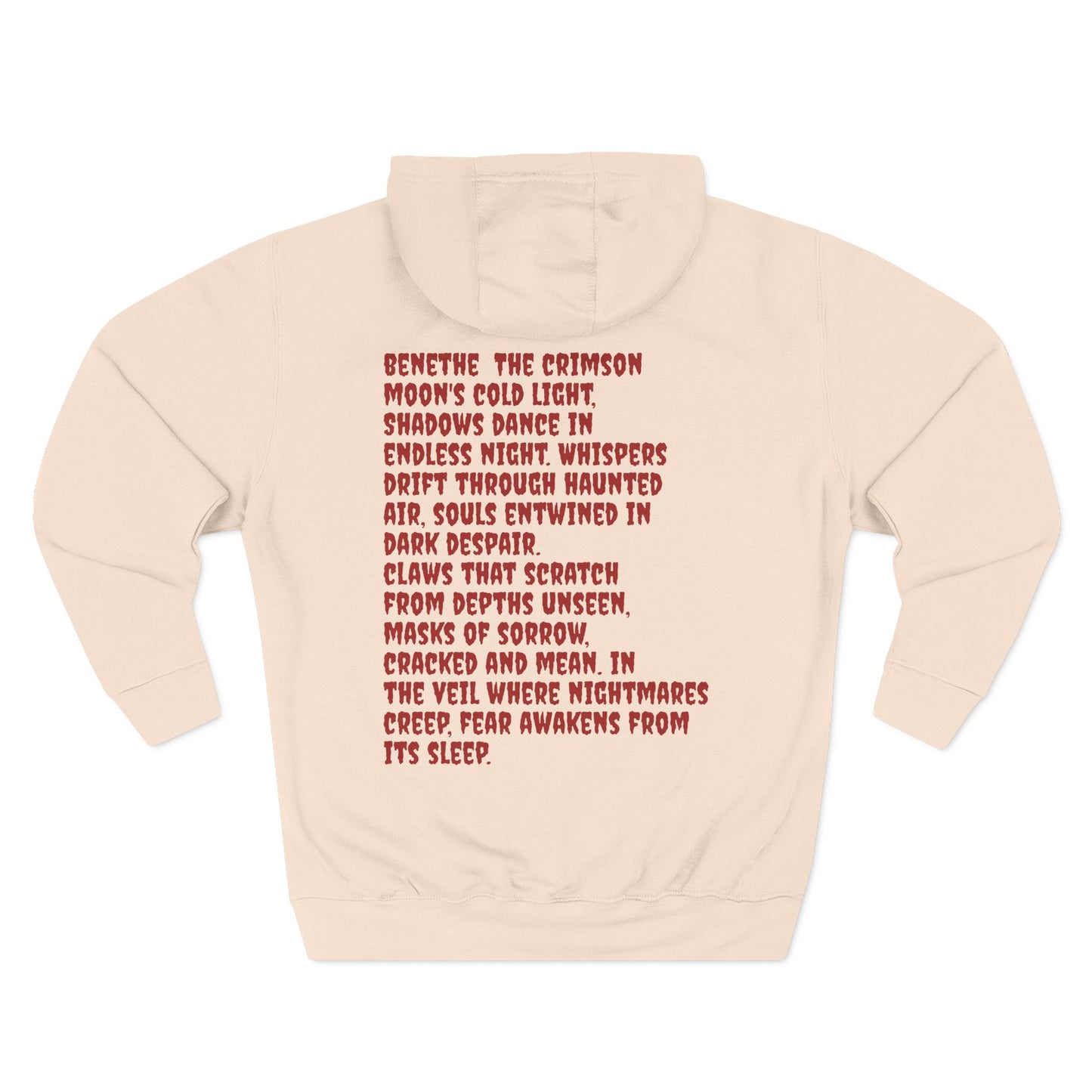 Bloodmoon Haunt — Horror Poem Hoodie