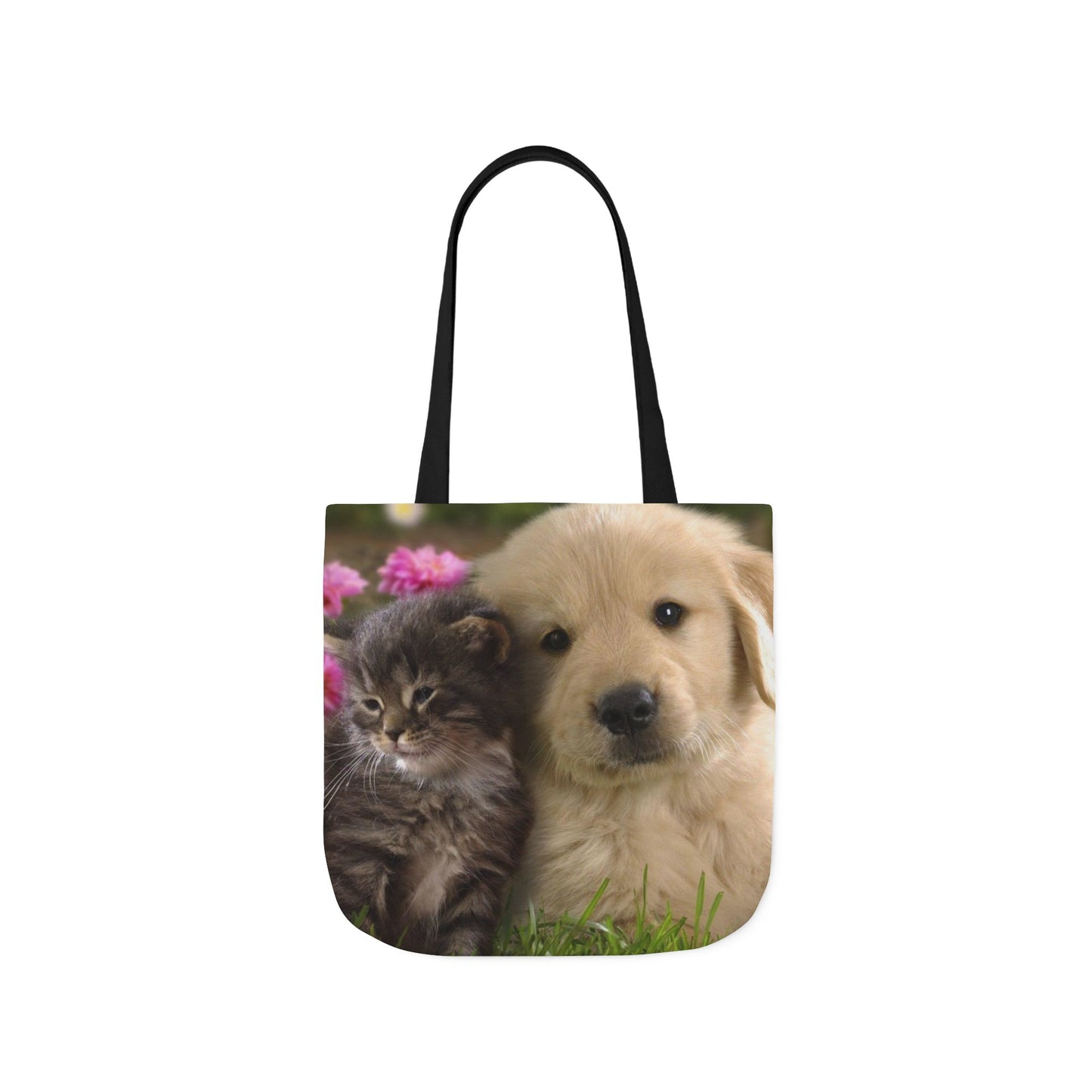 Canvas Tote Bag, 5-Color Straps (Dog/Cat)