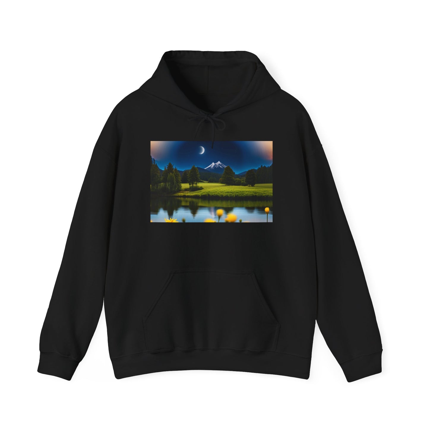 Unisex Heavy Blend™ Hooded Sweatshirt (Moon and Stars)