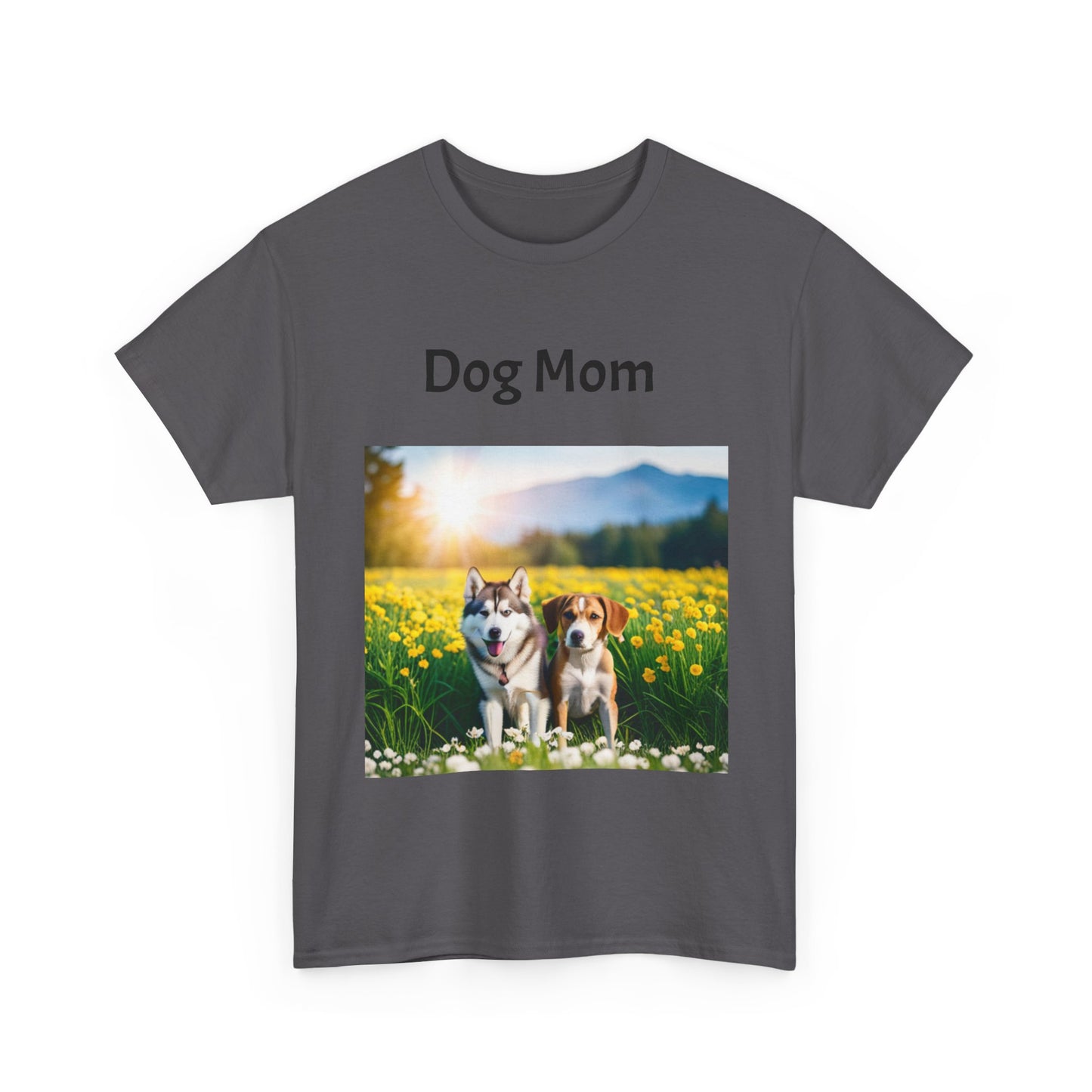 Unisex Heavy Cotton Tee (Dog Mom)