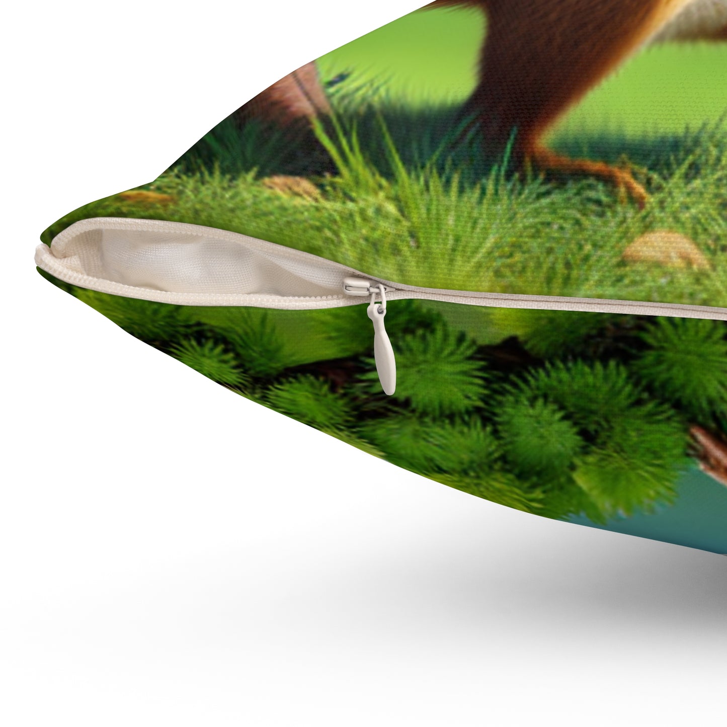 Spun Polyester Square Pillow (Squirrel)