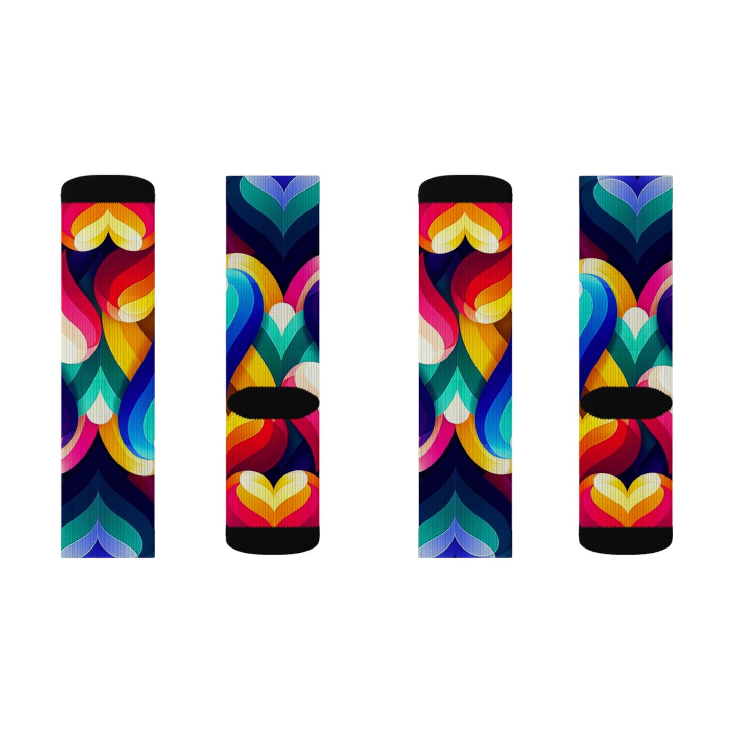 Sublimation Socks (Colorful Hearts)