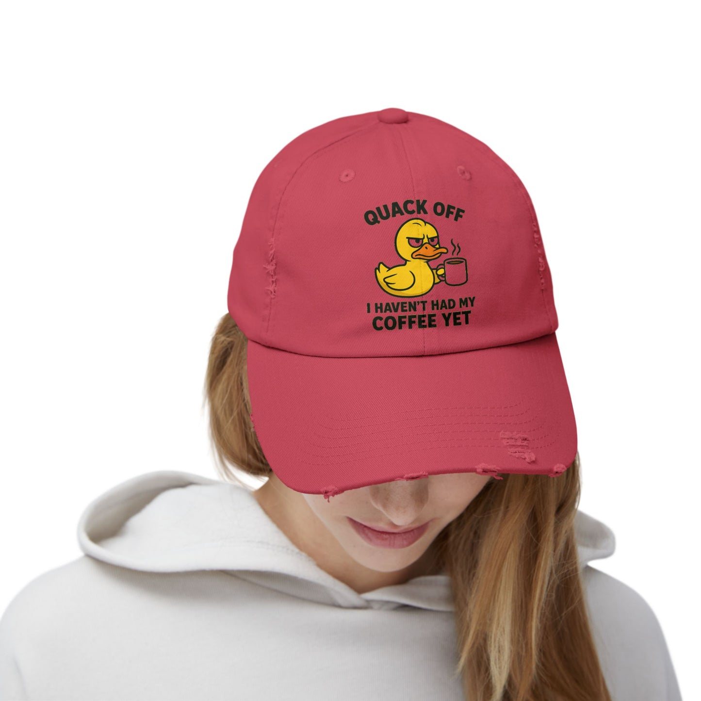 Quack Off Coffee Cap – Funny Unisex Baseball Hat
