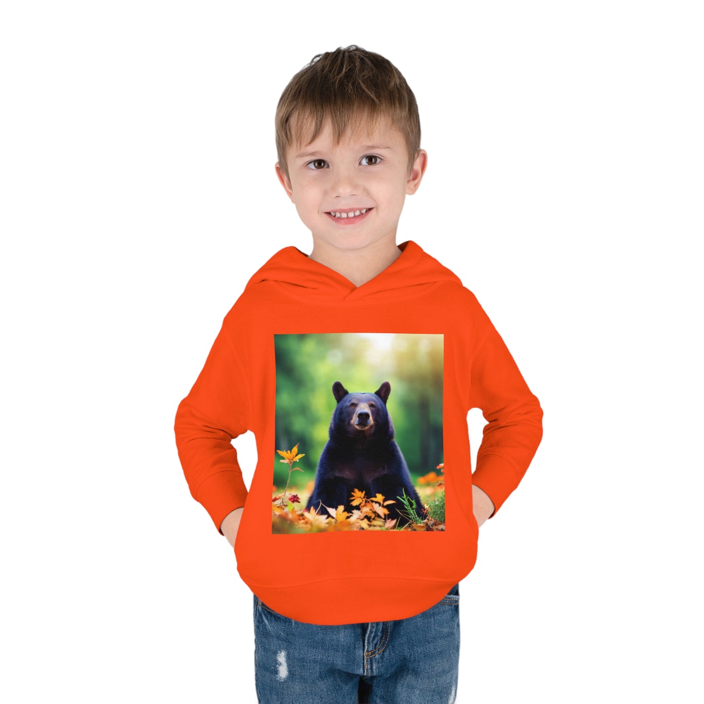 Toddler Pullover Fleece Hoodie (Bear)