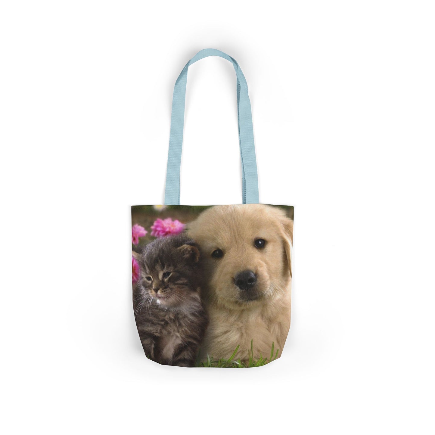 Canvas Tote Bag, 5-Color Straps (Dog/Cat)