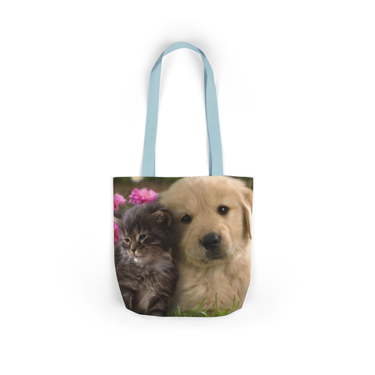 Canvas Tote Bag, 5-Color Straps (Dog/Cat)