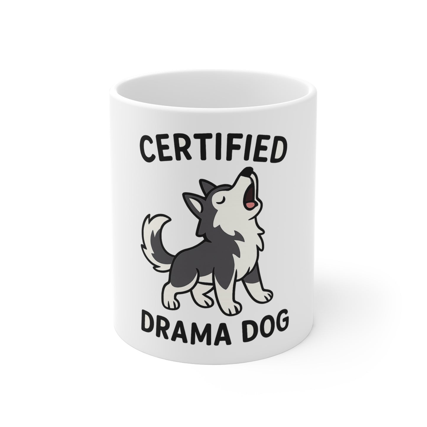 Certified Drama Dog Mug🐺☕🎭