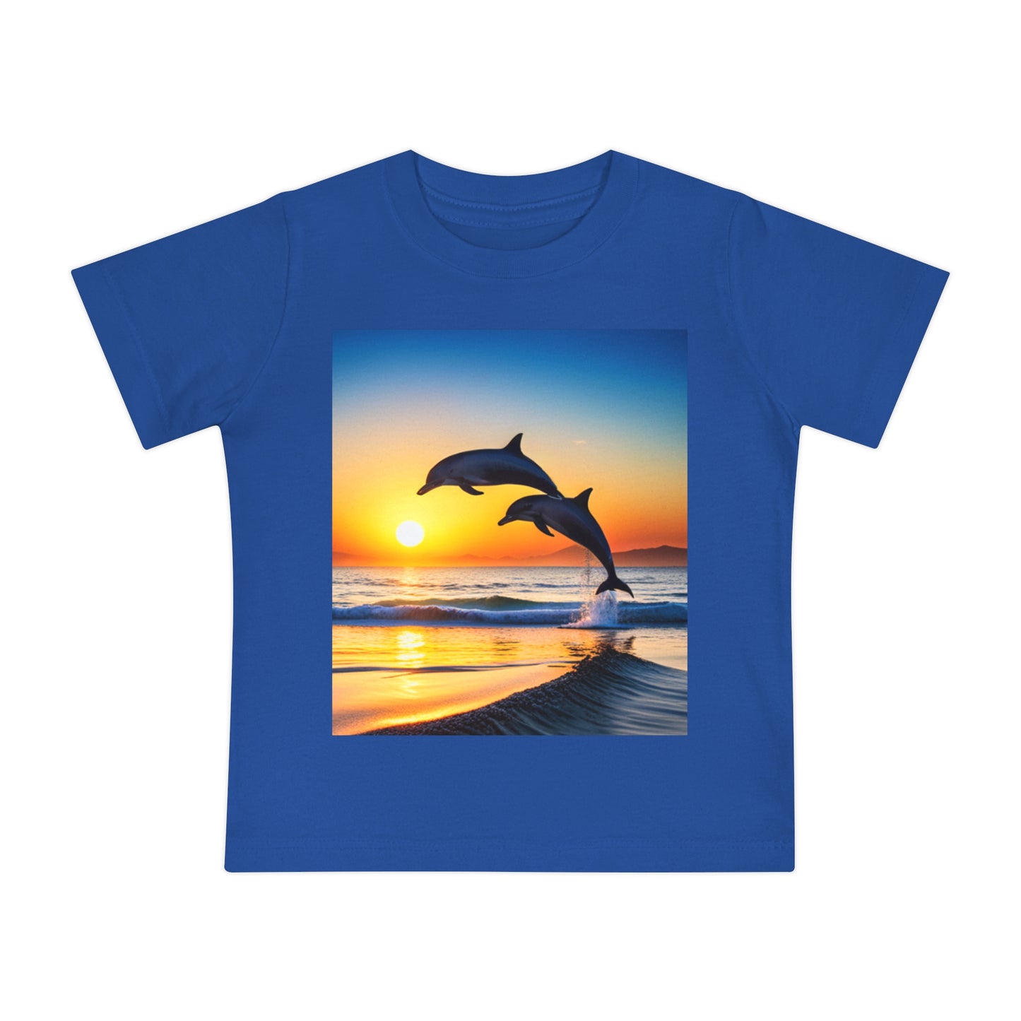 Baby Short Sleeve T-Shirt (Dolphins)
