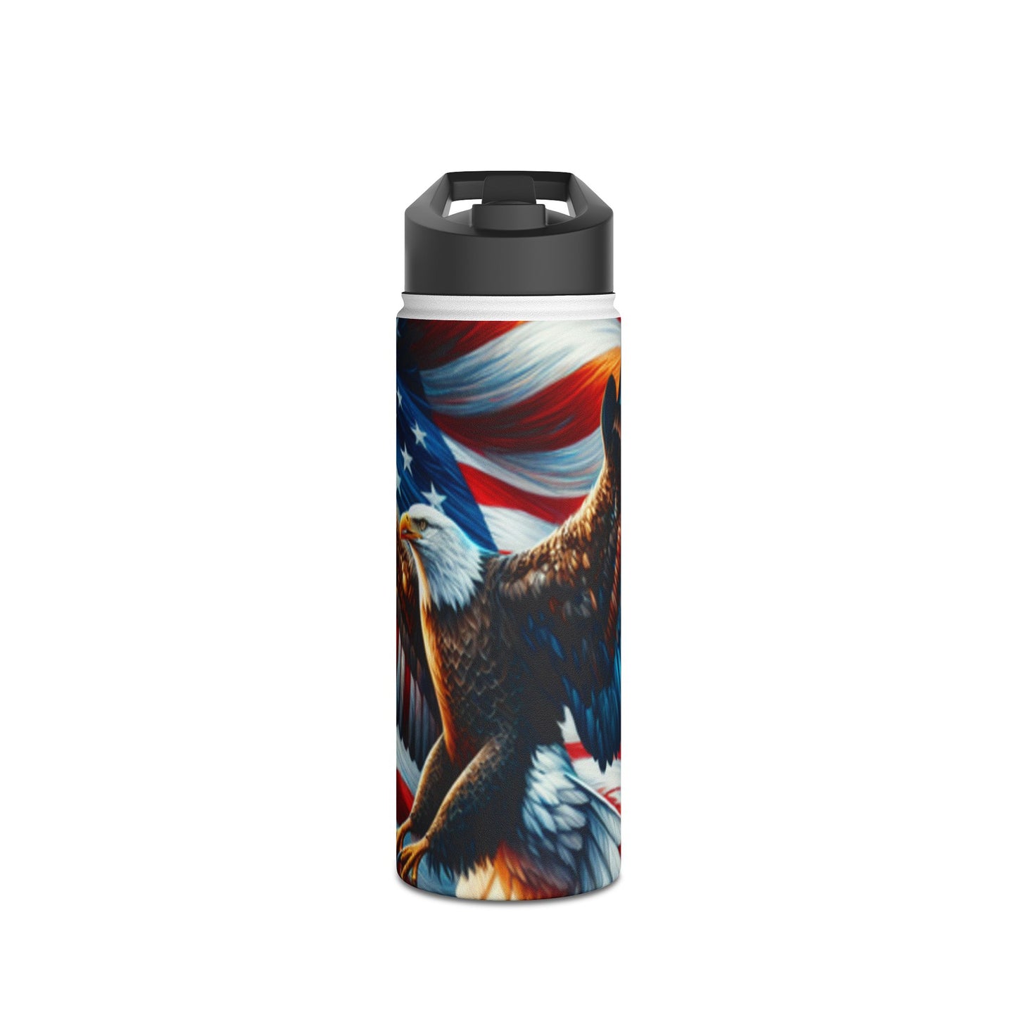 Stainless Steel Water Bottle, Standard Lid (Eagle)