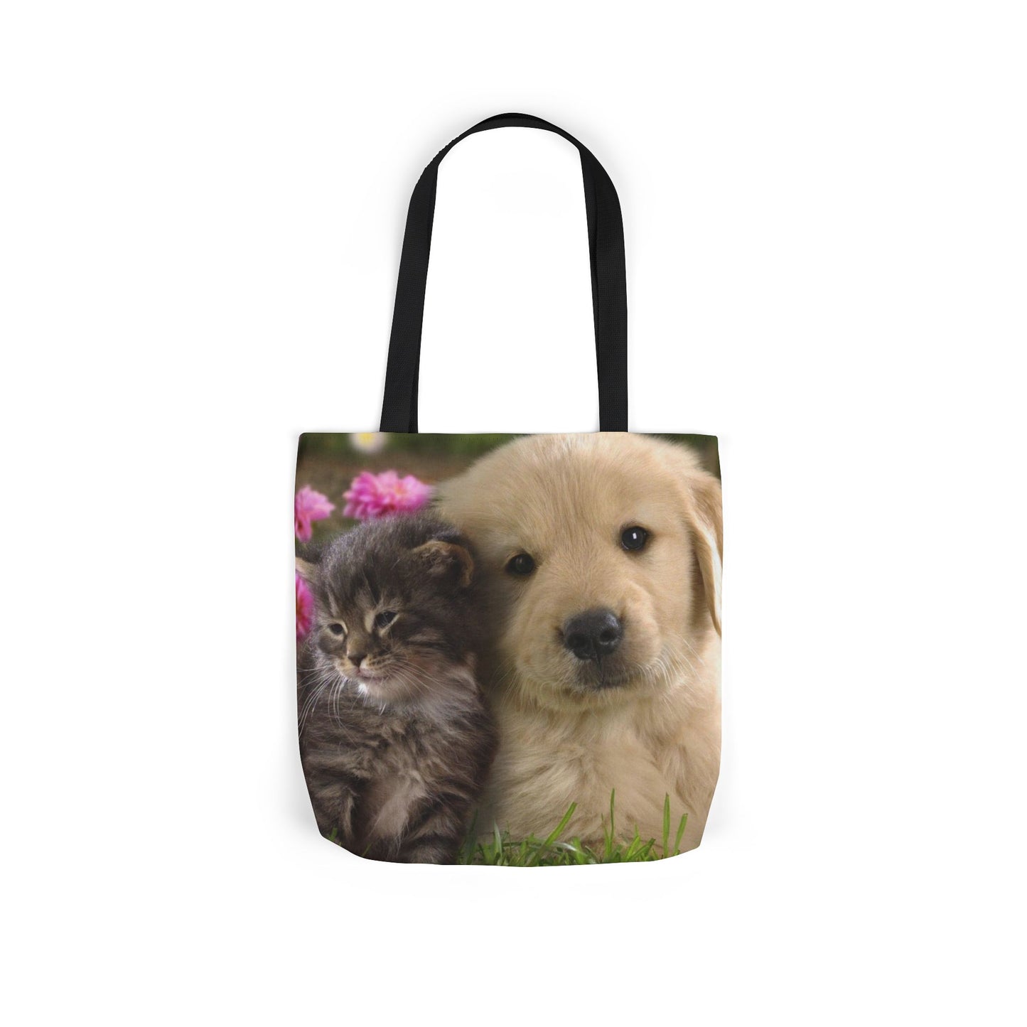 Canvas Tote Bag, 5-Color Straps (Dog/Cat)