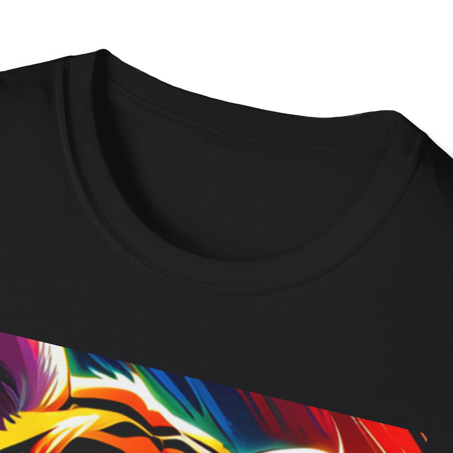 Unisex Softstyle T-Shirt (Tiger Colorful)