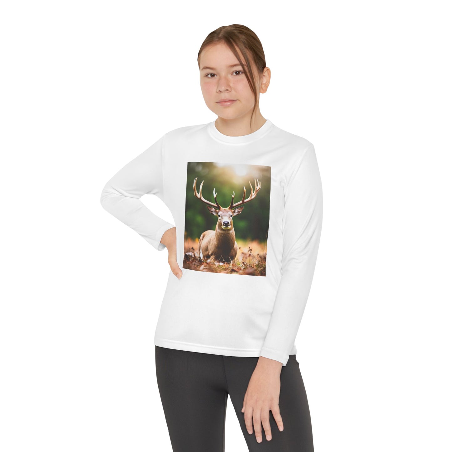 Youth Long Sleeve Competitor Tee (Deer)