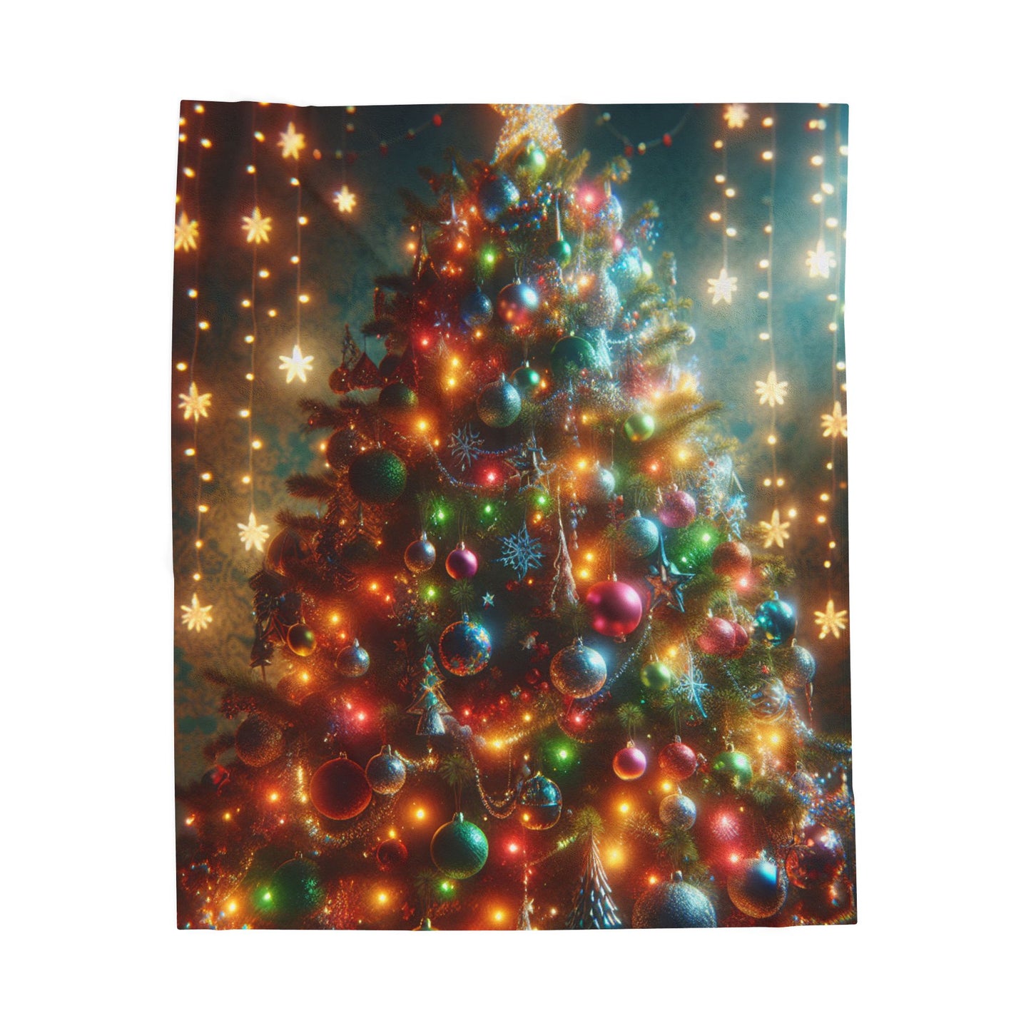 Velveteen Plush Blanket (Tree w/Lights)