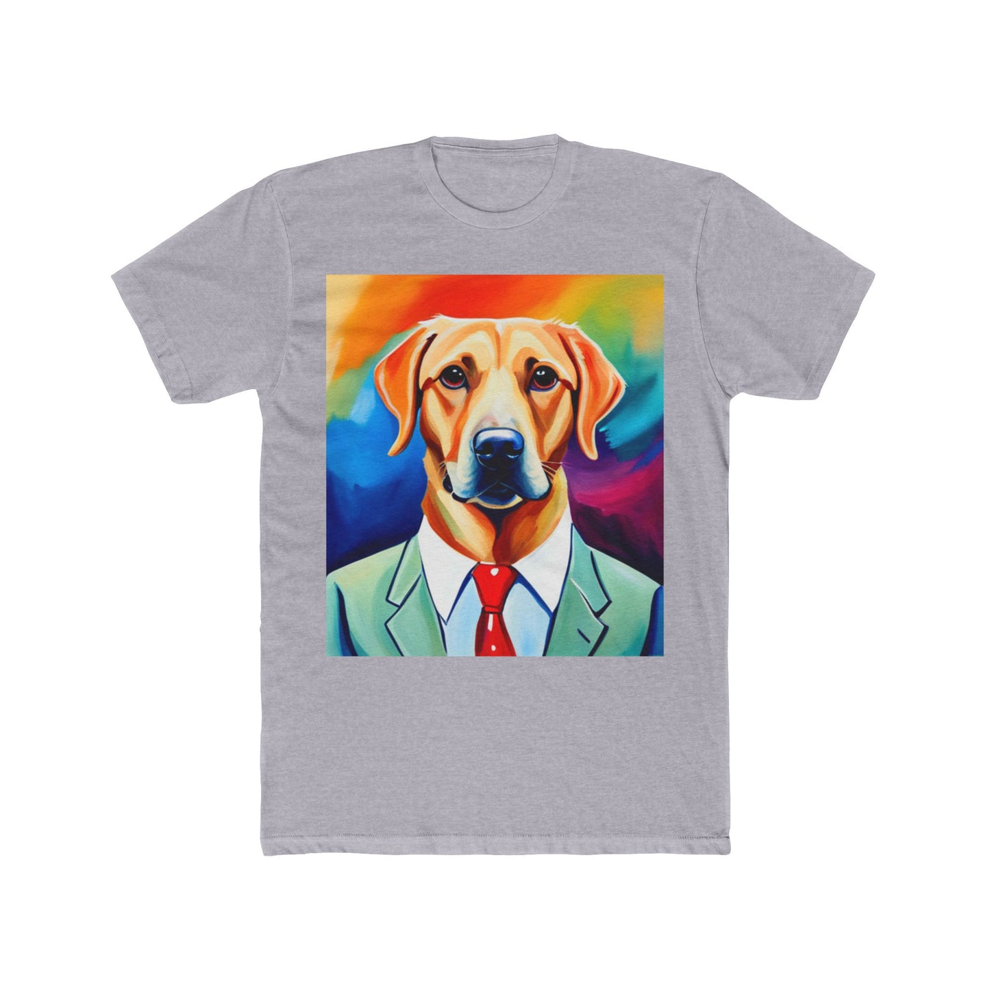 Unisex Cotton Crew Tee (Art Dog)