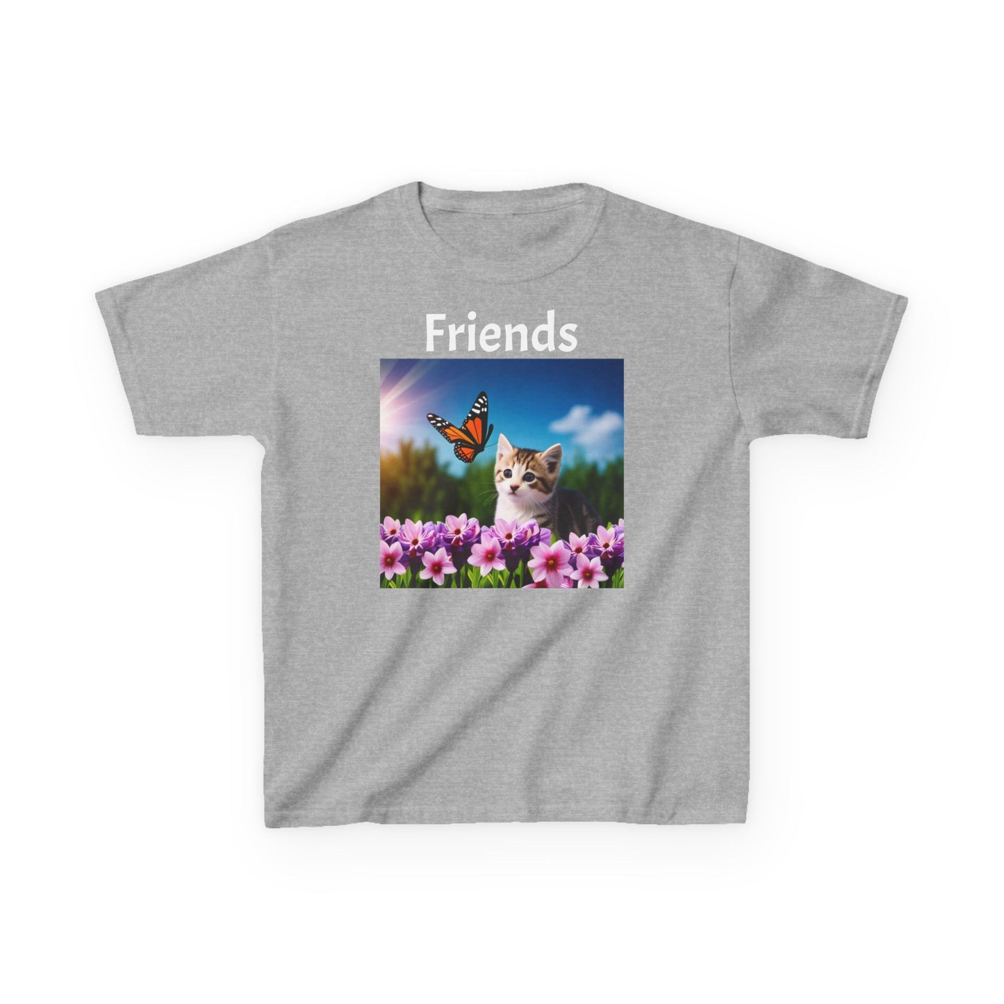 Kids Heavy Cotton™ Tee (Kitten/Friends)