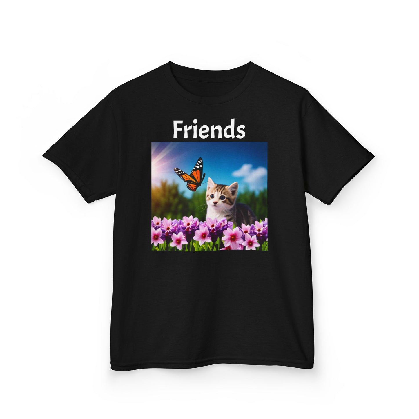 Kids Heavy Cotton™ Tee (Kitten/Friends)