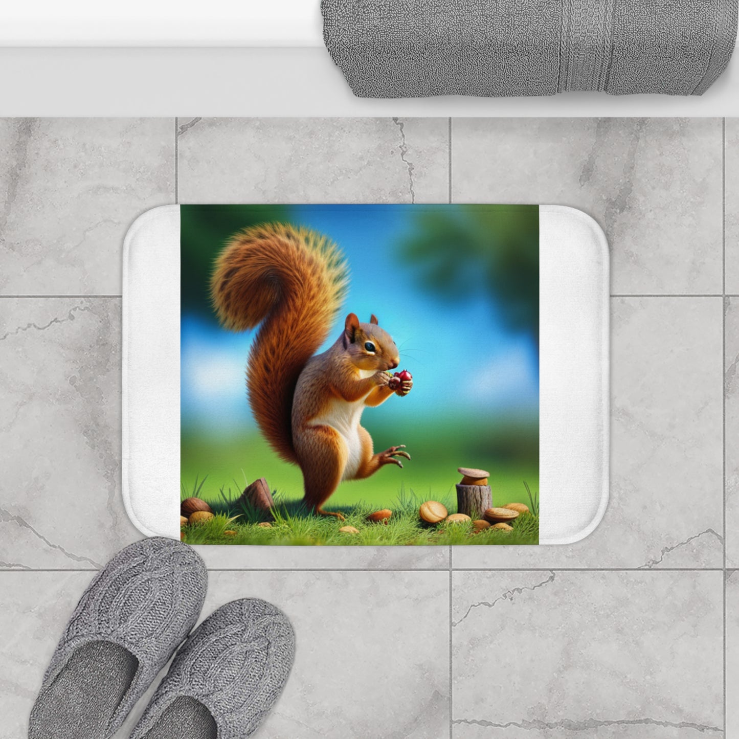 Bath Mat (Squirrel)