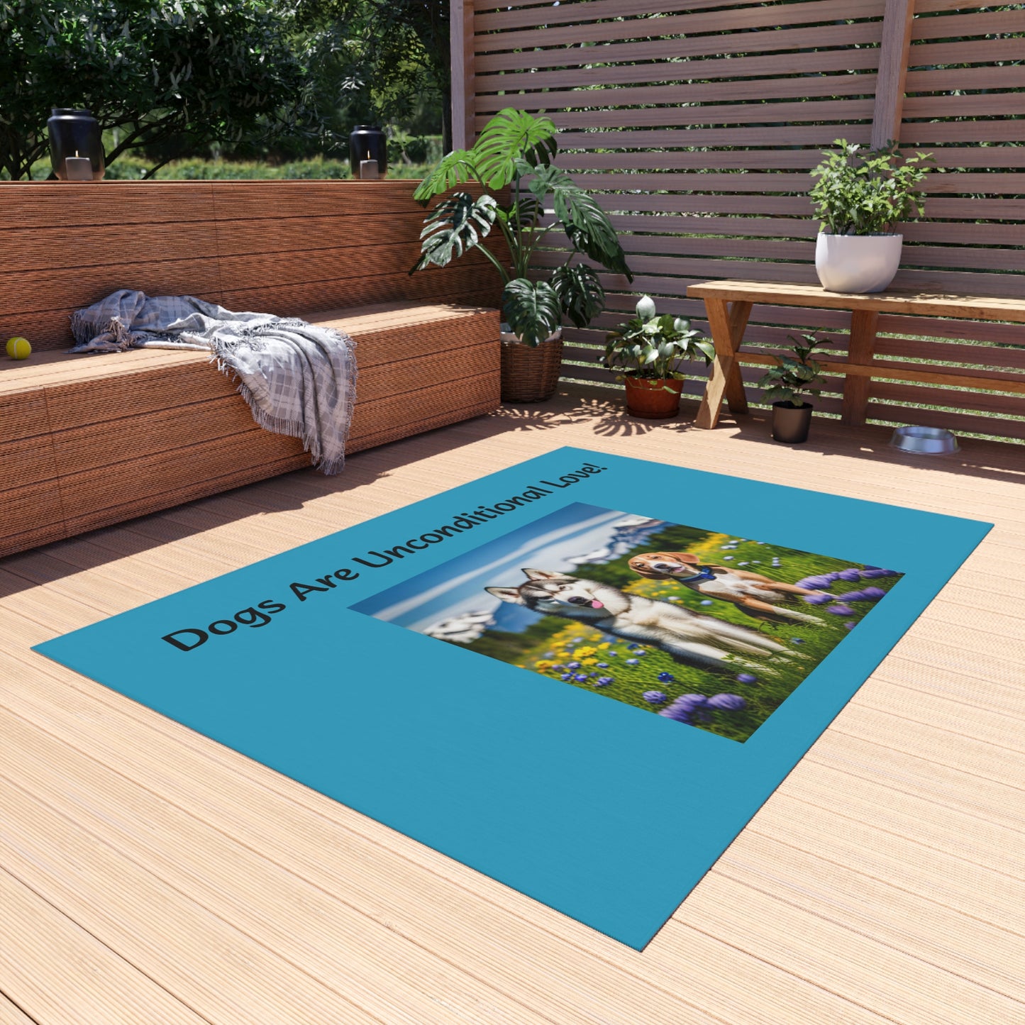 Outdoor Rug (Dogs Love)