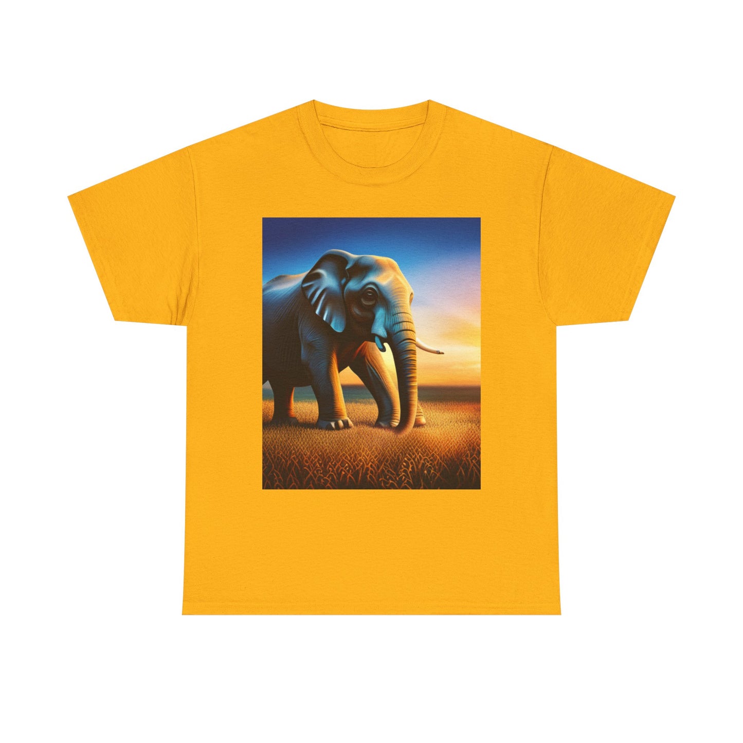 Unisex Heavy Cotton Tee (Elephant)